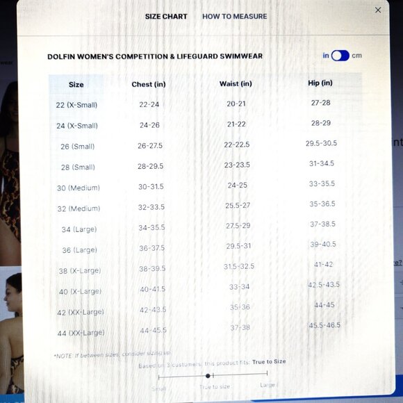 NWT Dolfin Reliance 1-Piece Competition Swim Suit Blue/Black Geo Women's 36/10 - Picture 5 of 5